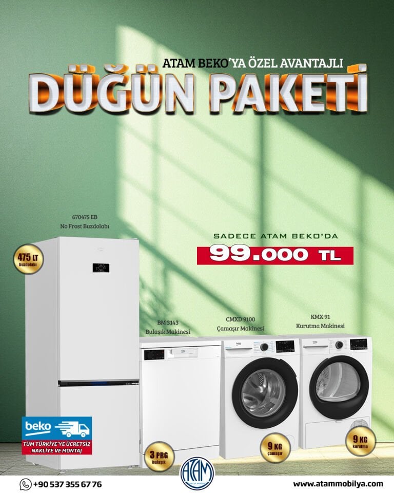 Beko Beyaz Eşya Düğün Paketi 1