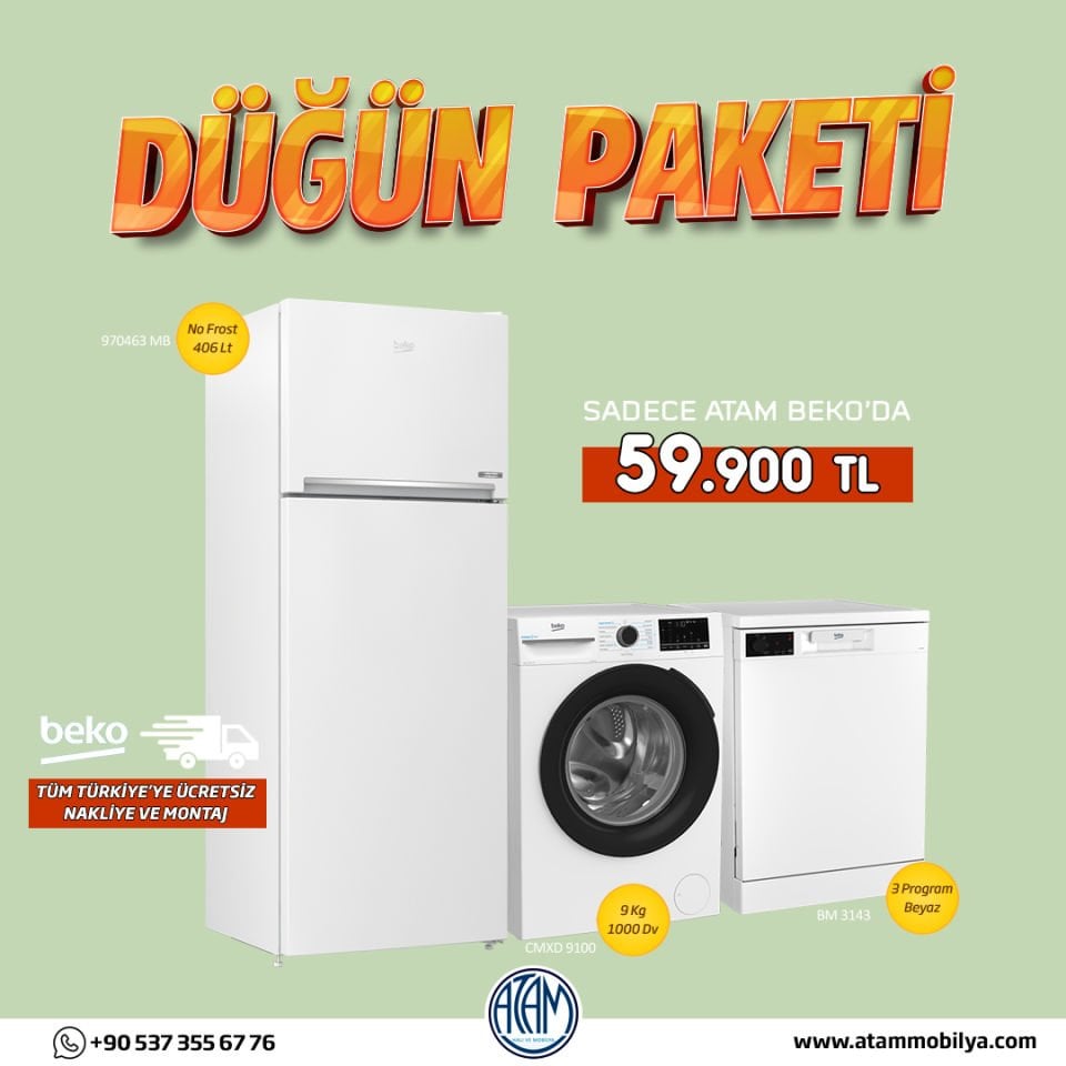 Beko Beyaz Eşya Düğün Paketi 1