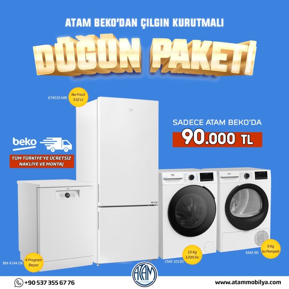 Beko Beyaz Eşya Düğün Paketi 3