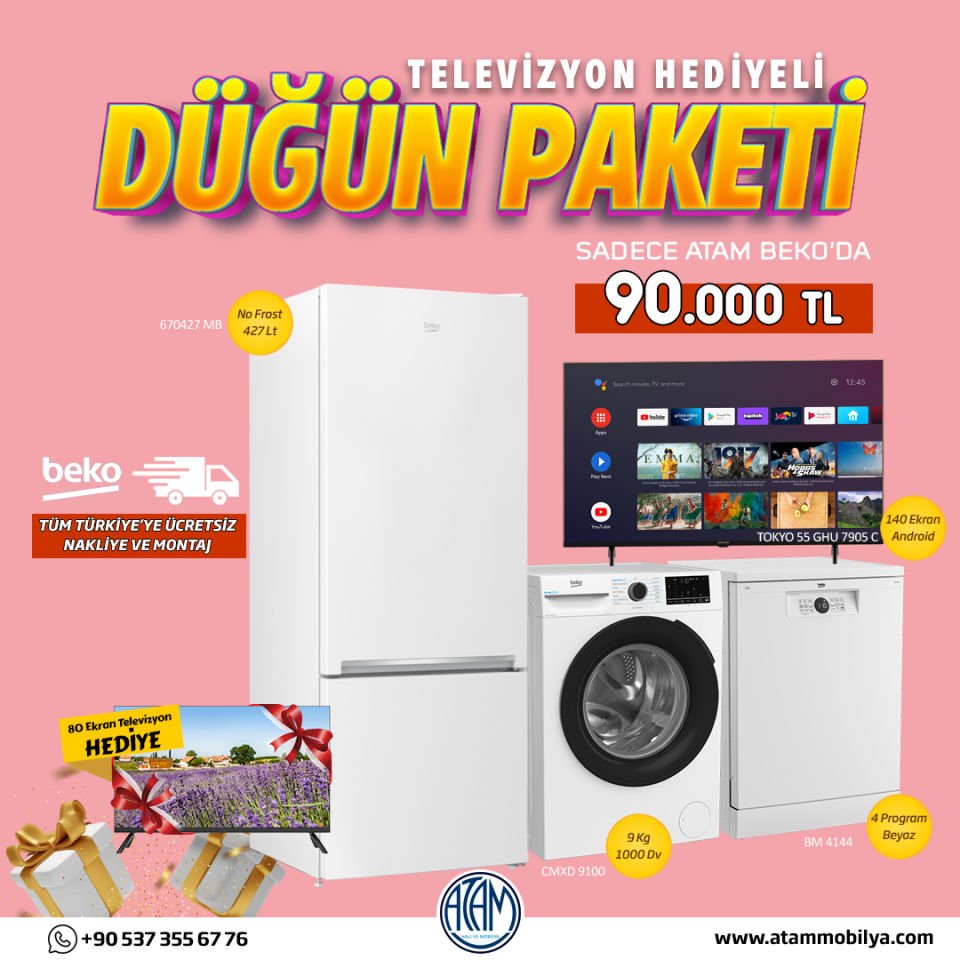 Beko Beyaz Eşya Düğün Paketi 4