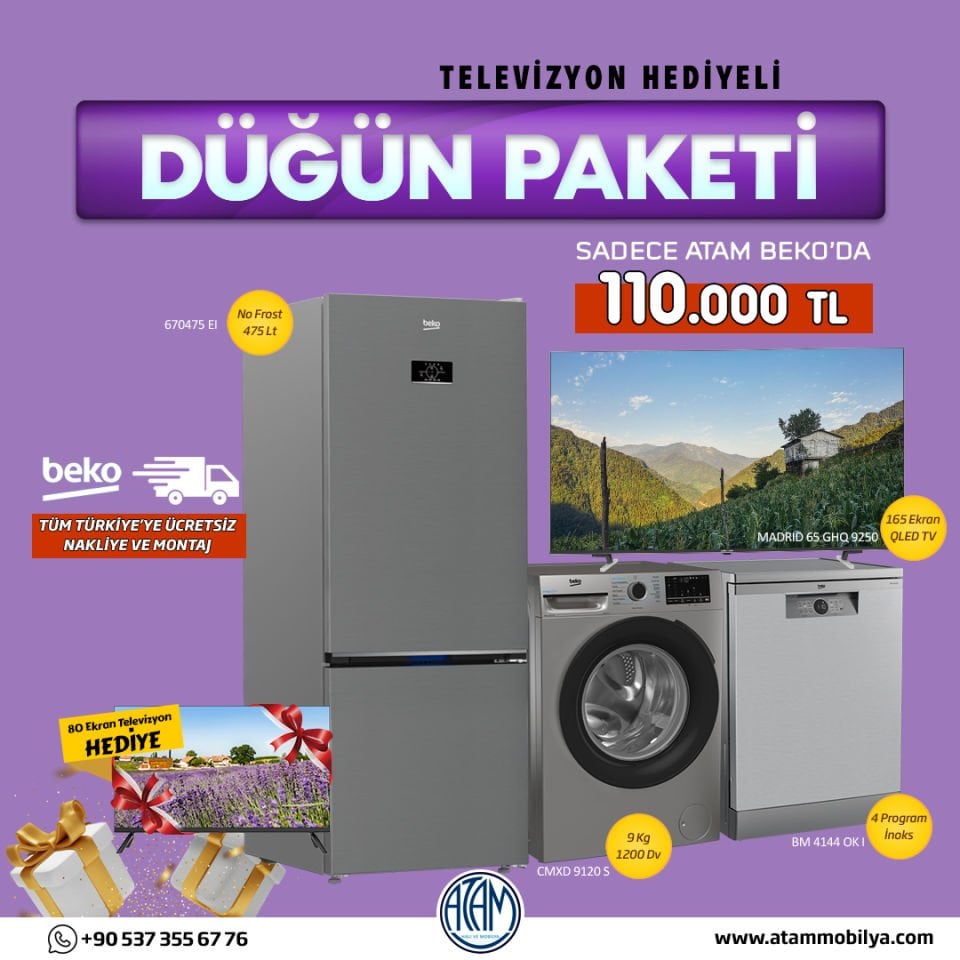 Beko Beyaz Eşya Düğün Paketi 5